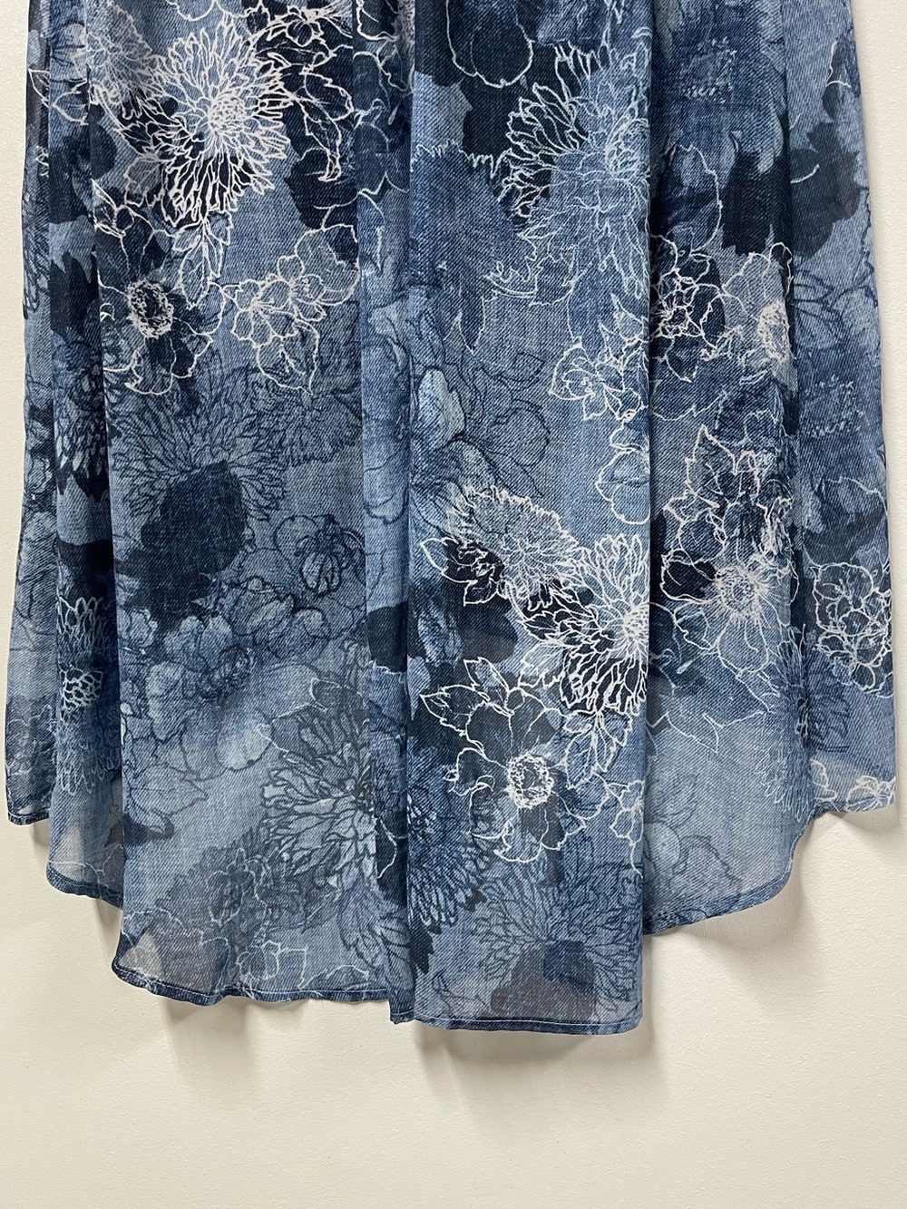 KAREN KANE Sleeveless Blue Floral Shift Dress Women’s XL - Picture 9 of 14